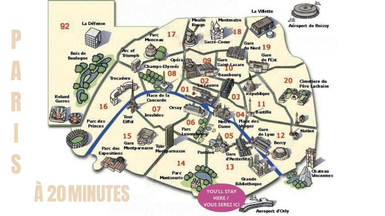 Appartement Cosy Au Calme A 20 Min De Paris Вильжюиф Экстерьер фото